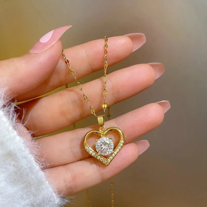 Collier Cœur Solitaire – Image 2