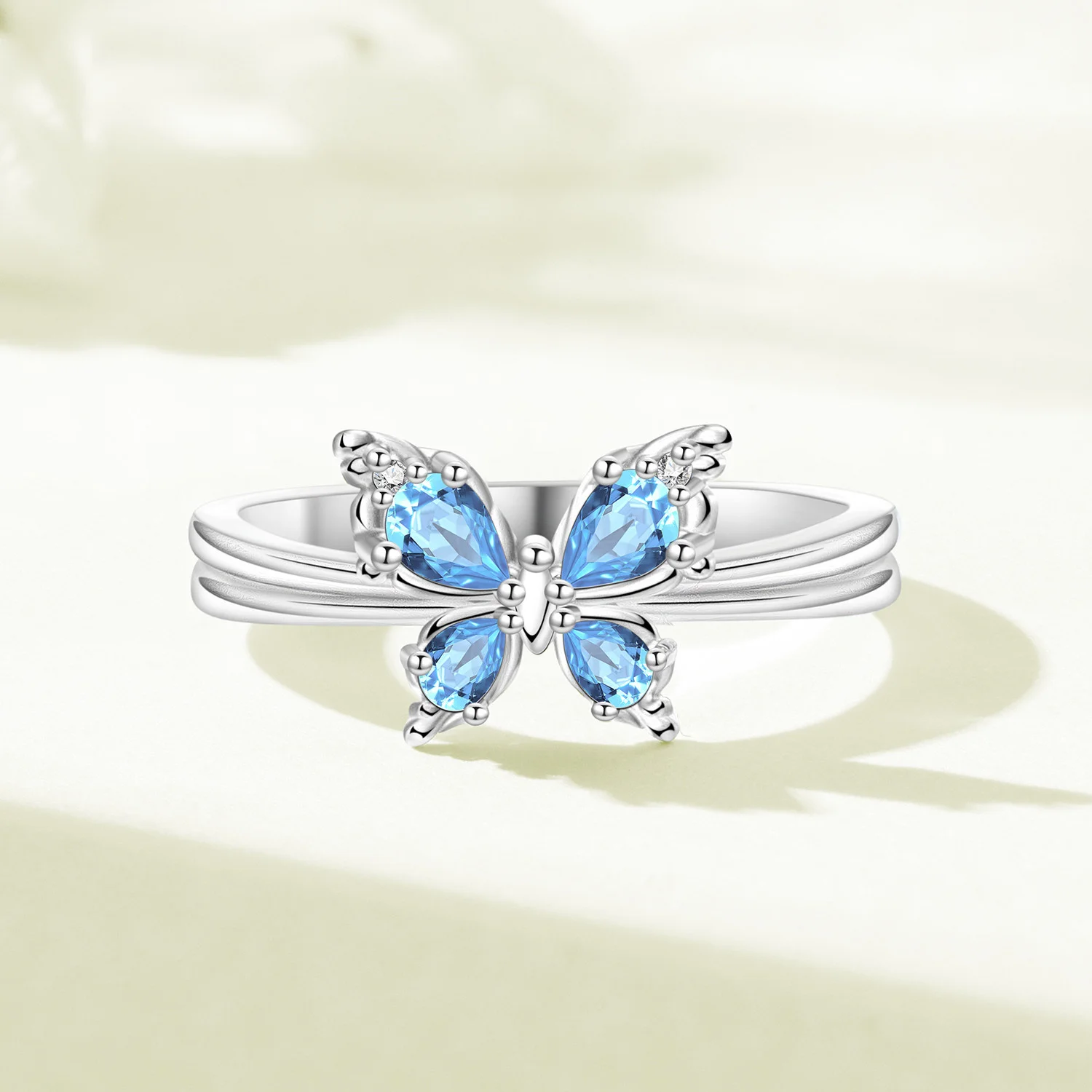 Bague papillon argent packaging