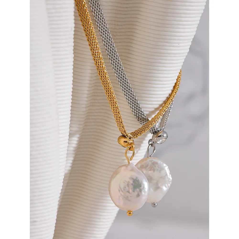 Collier perles minimaliste packaging