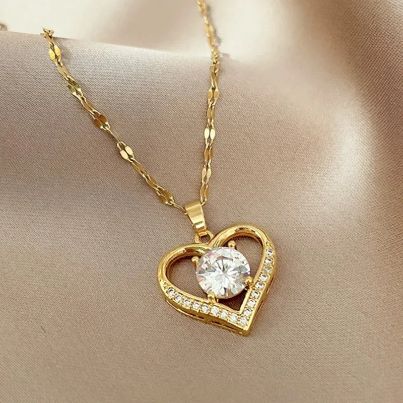 Collier Cœur Solitaire – Image 4