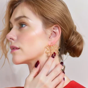 Boucles d'oreilles Fleur Ajourée