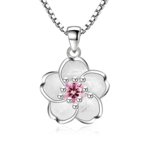 Collier pendentif fleur Winged Charm