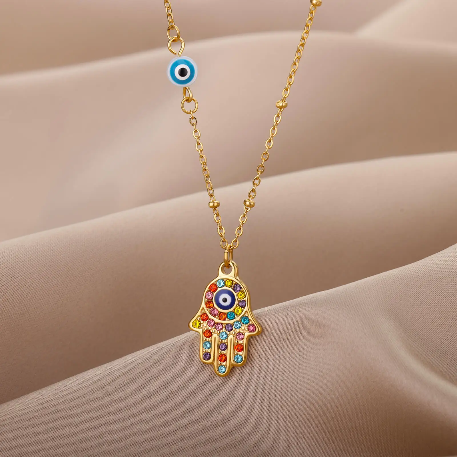 Collier Hamsa porte