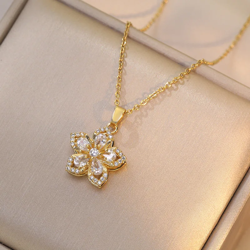 Collier Fleur de Cristal – Image 3