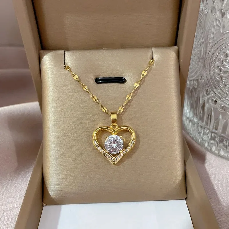 Collier Cœur Solitaire – Image 3
